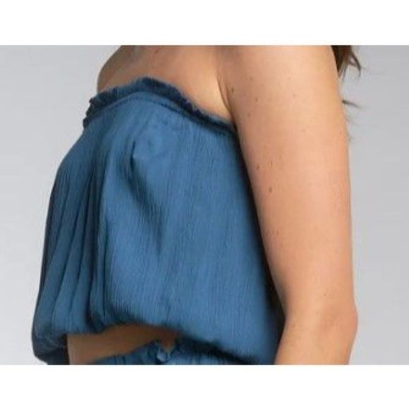 ELAN INTERNATIONAL Strapless Crop Top - Picture 3 of 6